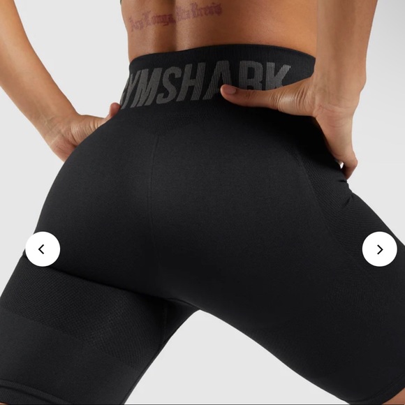 GYMSHARK FLEX CYCLING SHORTS - BLACK, M - Picture 2 of 6